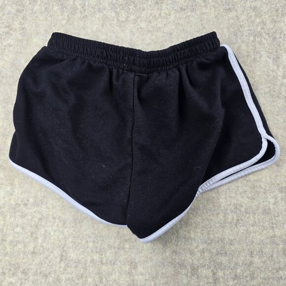 Girls B.TWEEN Black Shorts With Rainbow Daisy & Butterfly Embroidery - Picture 2 of 5